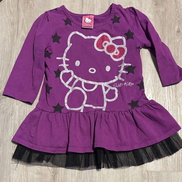 Hello Kitty Purple Dress with Black Accents - Picture 1 of 1